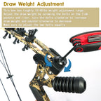Wuxlisty Youth Compound Bow Set 15-45 Lbs For Teens And Beginner, Package With Archery Hunting Equipment, 3 Pin Sight, Max Speed