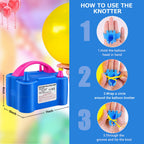 Electric Balloon Pump,Qipump 110V 600W Balloon Blower Inflator Dual Nozzle Air Pump Balloons Inflator For Decoration, Party, Spo