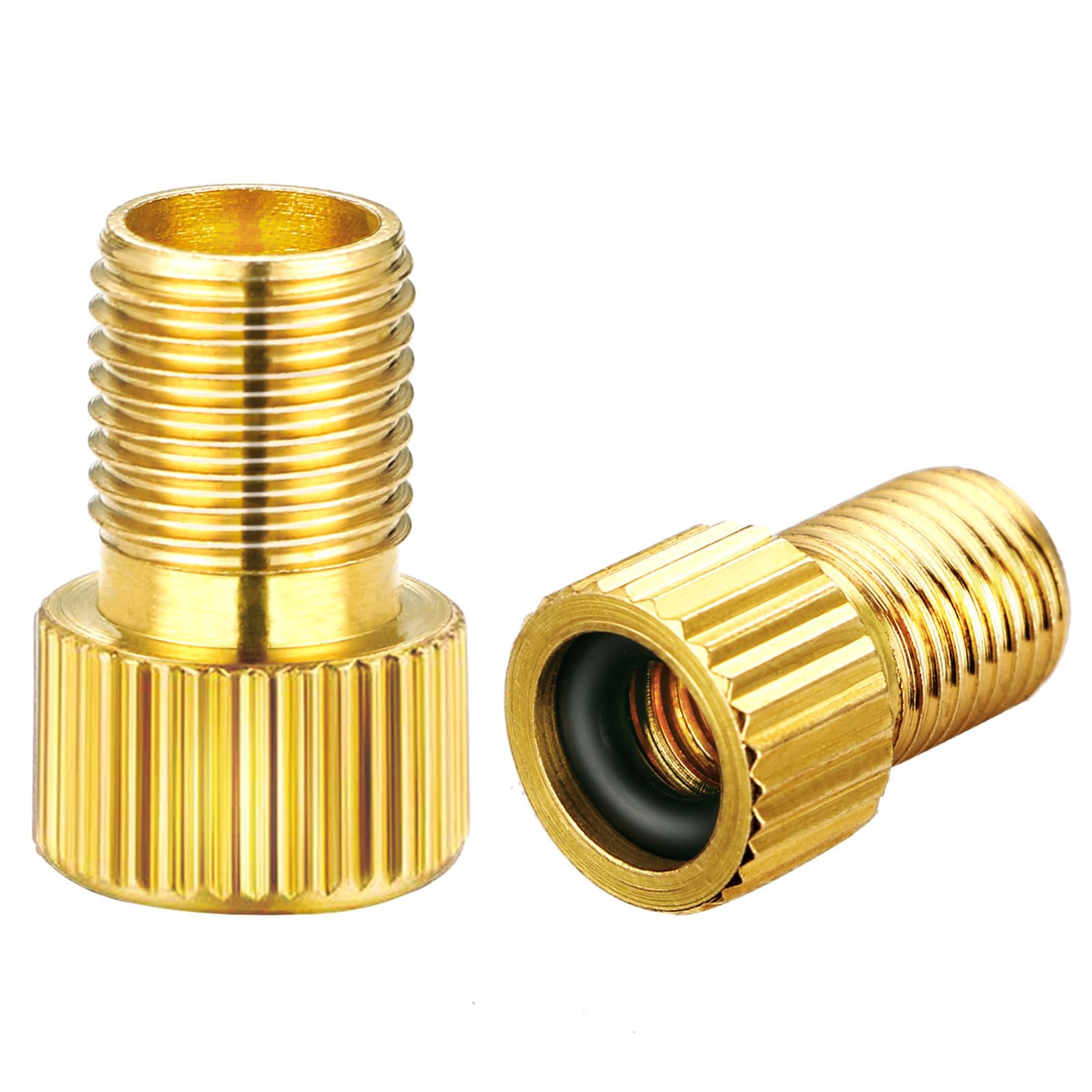 Bike Presta Valve Adapter,Inflate Tire Adapter,Convert Presta To Schrader,French/Uk To Us,Brass Material Mtb Inflatable Connecto