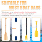 Nvaav 1/2/4 Pack Kayak Paddle Board Tether Leash Stretchable Strap Lanyard Rope, 3.3-7 Feet With Carabiner For Sup Kayaking Boat