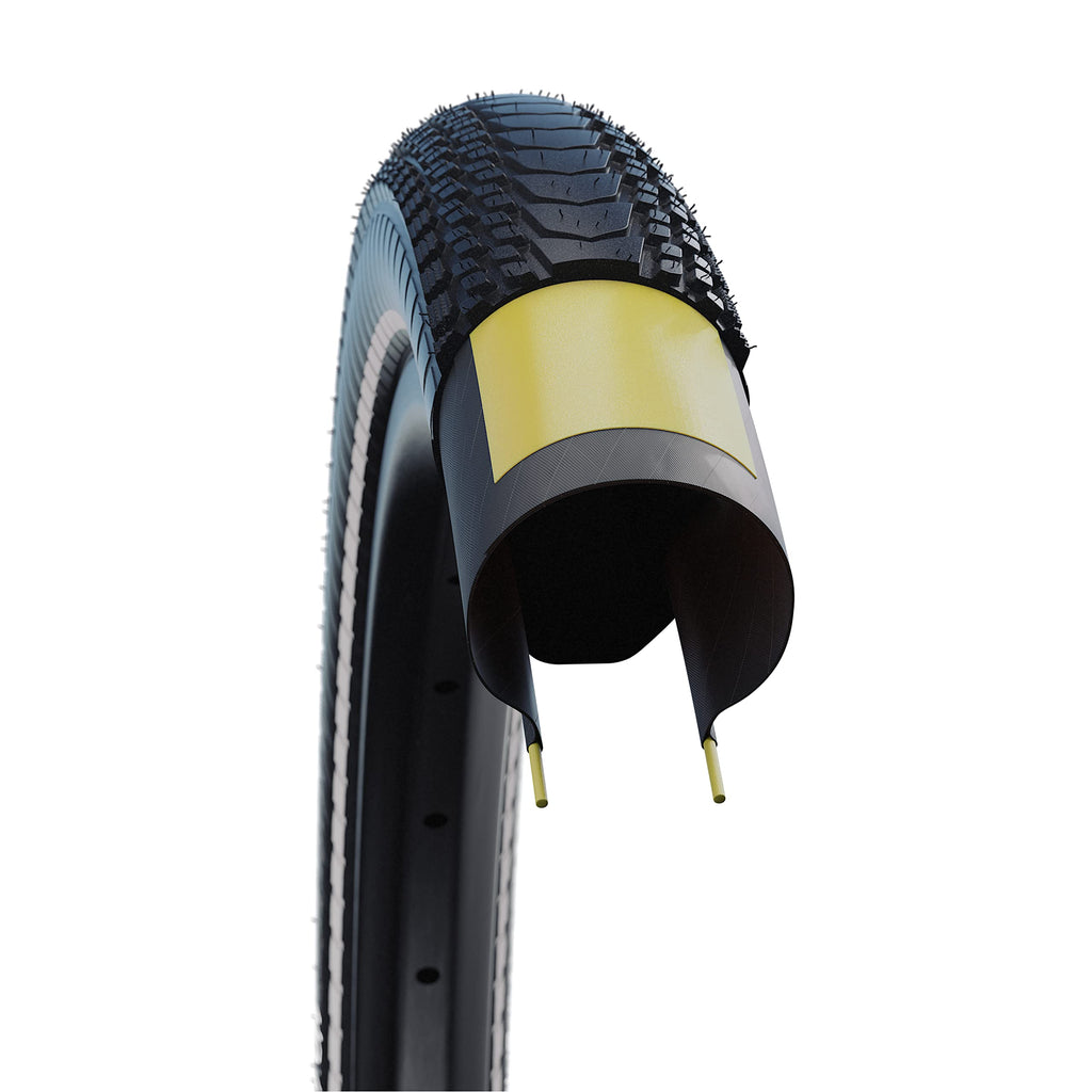 Schwalbe, Marathon Almotion, Tire, 700X38C, Folding, Clincher, Onestar, V-Guard, 67Tpi, Black