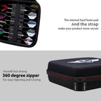 Ltgem Eva Darts Case For All Specifications Of Darts Steel Tip And Soft Tip Darts,Plastic Dartscompatible With 18 Darts And Dart
