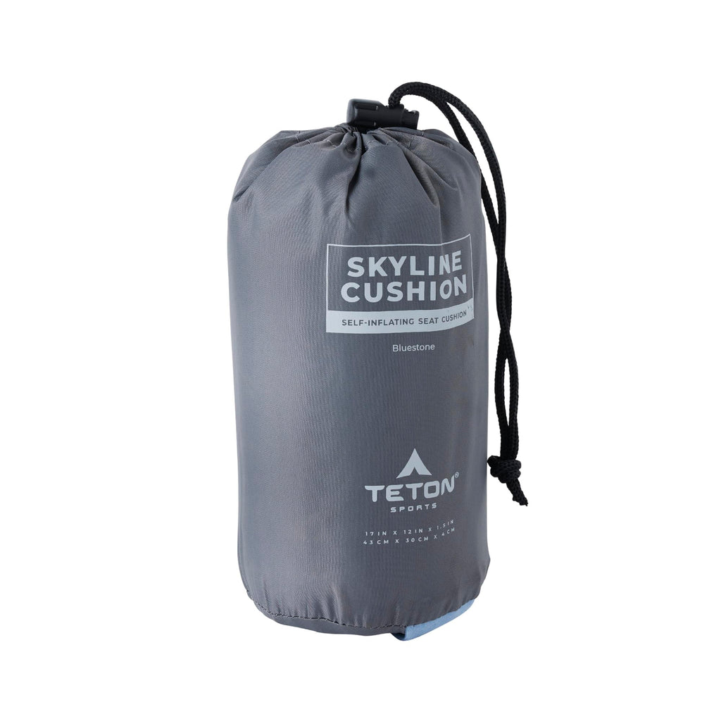 Teton Camping Seat Cushion; Stadium Seat; Office Chair; Car Pad; Inflatable, Bluestone