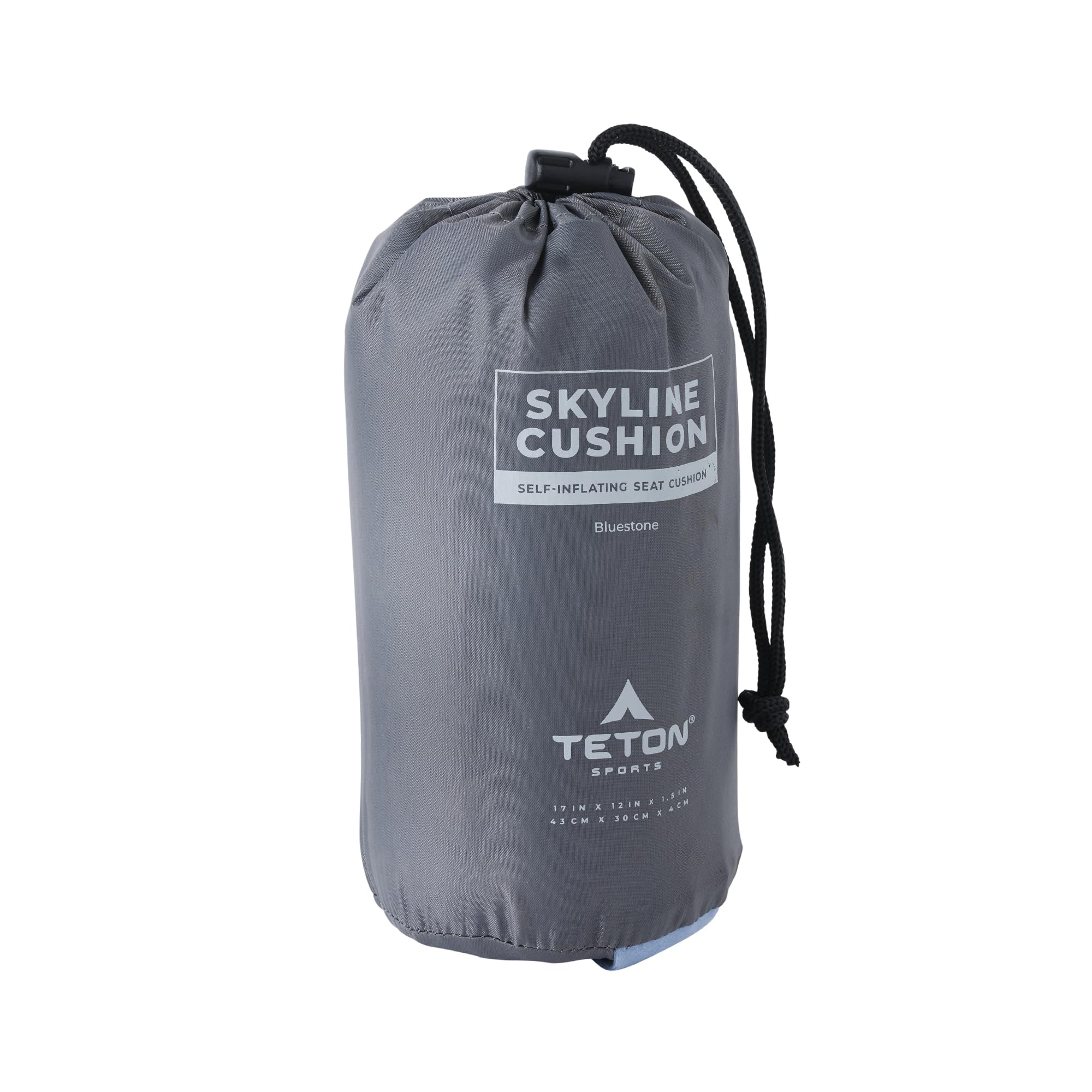 Teton Camping Seat Cushion; Stadium Seat; Office Chair; Car Pad; Inflatable, Bluestone