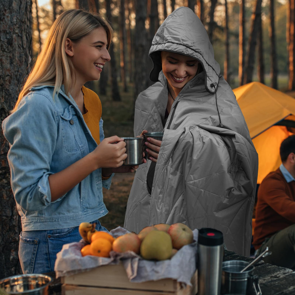 Kawagebo Kamp Outdoor Waterproof Blanket, Foldable Fleece Stadium Blanket For Outdoor Sports Event, Camping, Car, Pet, Picnics -