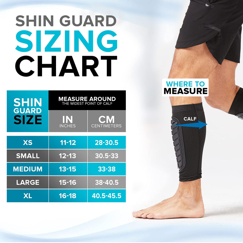 Bodyprox Soccer Shin Guards Sleeves For Men, Women And Youth (X-Small)