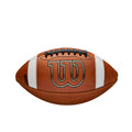 Wilson Gst Leather Game Football - Brown, Youth Size