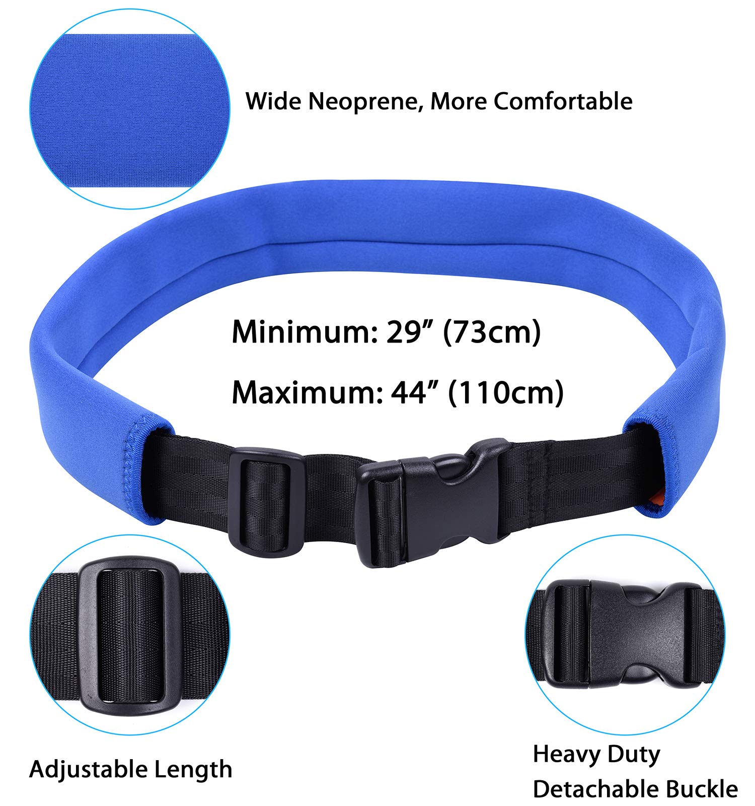 Wisdompro Swim Training Belt, Swim Bungee Cords Resistance Bands, Swim Tether Stationary Swimming, Swim Harness Static Swimming