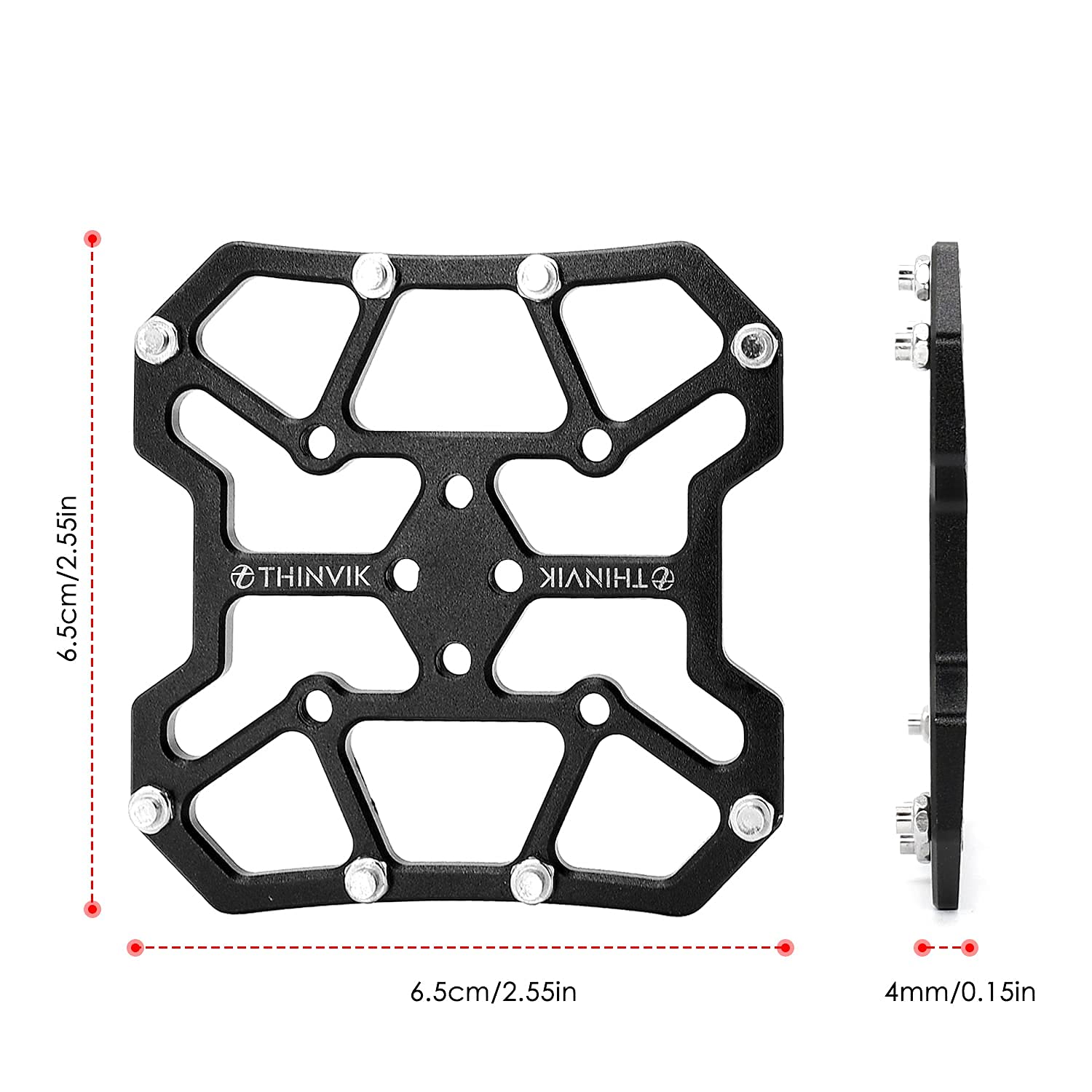 Thinvik Bike Clipless Pedal Platform Adapters Compatible With Shimano Spd-Sl/Spd,Look Keo/Delta,Peloton Bike Pedals And Cleats,C