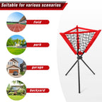 Hikeen Baseball Caddy Softball Coaching Accessories Baseball Training Equipment Portable And Detachable Batting Tee Softball Rac