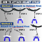 Oral Mart Football Mouth Guard (Green Monster) - Lip Guard Mouthpiece - Football Mouthguard Pacifier Protector