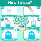Crazythur Poo Absorbent Gel Powder, 25Pcs Portable Toilet Gel, Camping Toilet Gels, Porta Potty Chemicals,Portable Toilets Powde