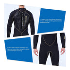 Dizokizo 5Mm Wetsuits For Men Neoprene Long Sleeve Full Diving Surfing Suit