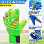 Jalunth Goalkeeper Goalie Soccer Gloves Kids Youth Goal Keeper Field Player Glove Boys Girls Ages 4-6 Years Old Anti-Slip Latex