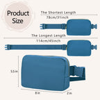 Vorolo Fanny Pack Christmas Gift For Women And Men Crossbody Bag Belt Bag Bum Bag With Adjustable Strap For Sports Blue