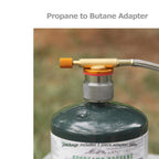 Hamans Propane Adapter Camping Stove Adapter Gas Adapter Converter Outdoor Propane Small Tank Input En417 Valve Output Cylinder