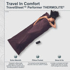 Cocoon Inlet Travelsheet Performer Brown/Purple