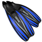 Seac F100 Pro, Ultra Light Underwater Full Foot Fin, For Diving And Snorkeling, Blue, 8 .5-9.5 Us