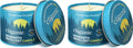 Cliganic Natural Mosquito Repellent Candle (Pack of 2) | Citronella, DEET Free, Essential Oil Infused for Outdoor, Camping | Bur