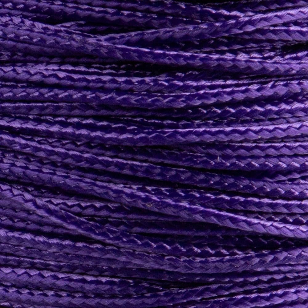 Paracord Planet Micro Paracord - Thin Braided Cord For Crafting, Fishing, And Diy Projects In 125 Ft Spools - Acid Purple