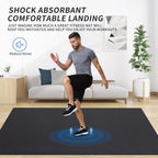 Extra Large Exercise Mat 9 X 6 X 7Mm, High-Density Workout Mats For Home Gym Flooring, Non-Slip, Extra Thick Durable Cardio Mat,