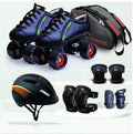 Jaspo Drift Pro Shoe Skate Combo(Shoe Skates+ Helmet+Knee+Elbow+Wrist+Bag) (SIZE11 UK Junior (Age 45 yrs), Drift PRO)