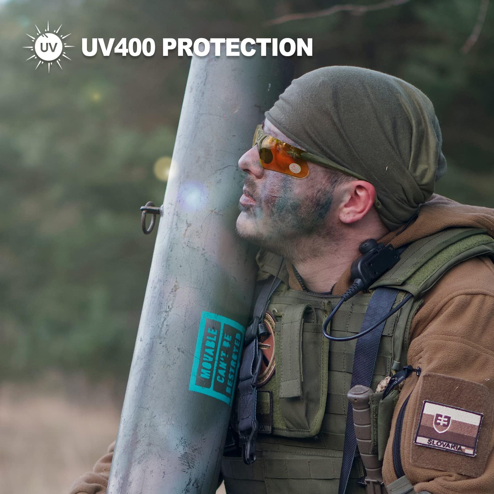 Xaegistac Shooting Glasses With Case Anti Fog Hunting Safety Glasses For Men Women (Yellow Lens-Green Frame)