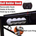 Walmann Wall Mount Golf Bag Organizer For Garage, Extra Large 2 Golf Bag Stand Golf Equipment And Accessories Storage Rack For G