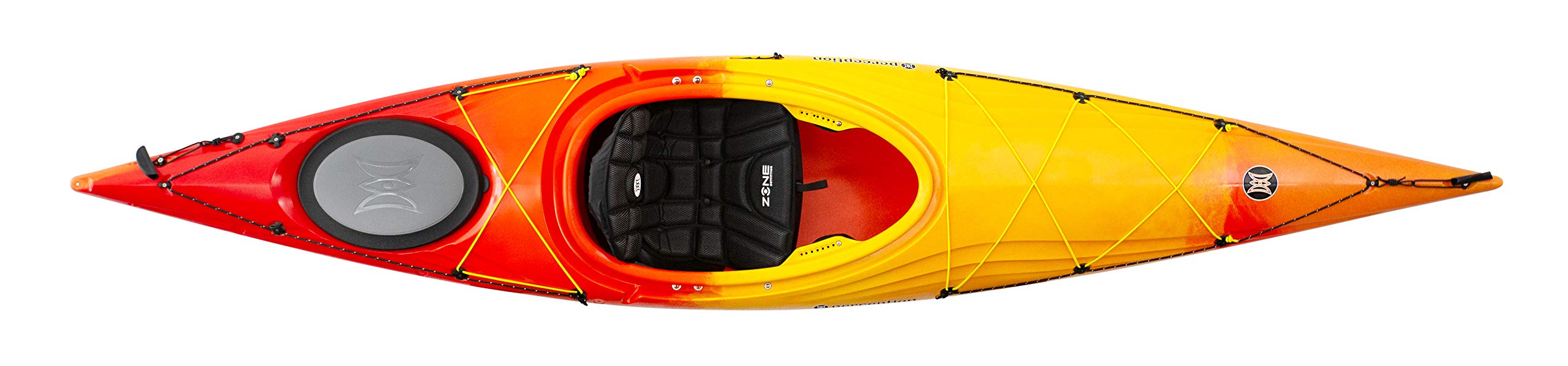 Perception Kayaks Expression 11.5 | Sit Inside Kayak | Light Touring Kayak with Adjustable Zone Seating | 11 6 | Sunset