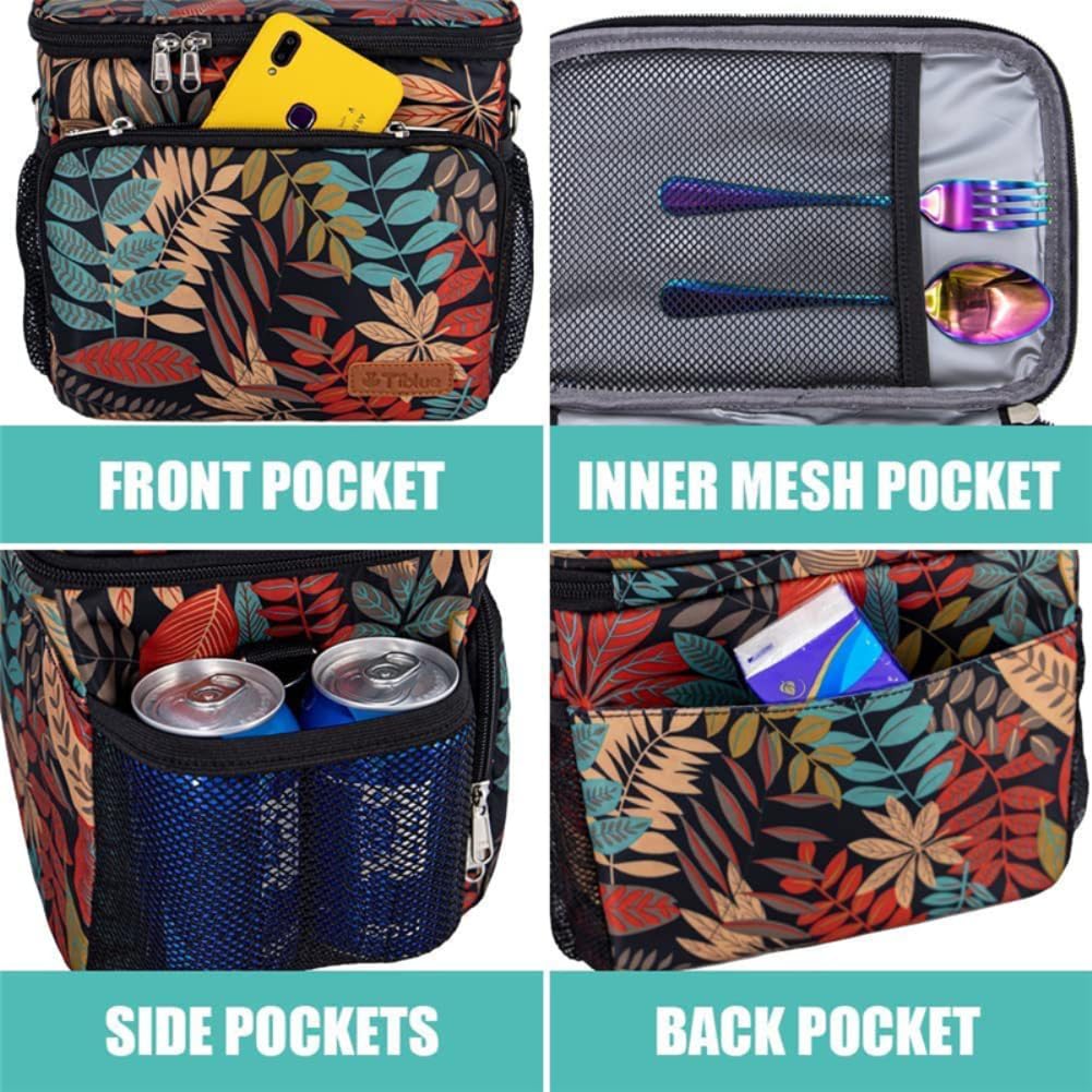 Gaderth Cooler Bag, Collapsible Cooler Bag, Large Lunch Bag 12 Can (10L), Insulated Leakproof Soft Sided Cooler Bag, Portable Be