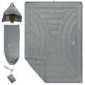 iClimb 3M Thinsulate Insulation Warm Camping Blanket Ultralight Compact (Light Grey, 1 lb)