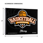 Murray Sporting Goods Basketball Scorebook - 35 Games Score Book Side By Side Score Keeping Book For Stats  Basketball Stat Trac