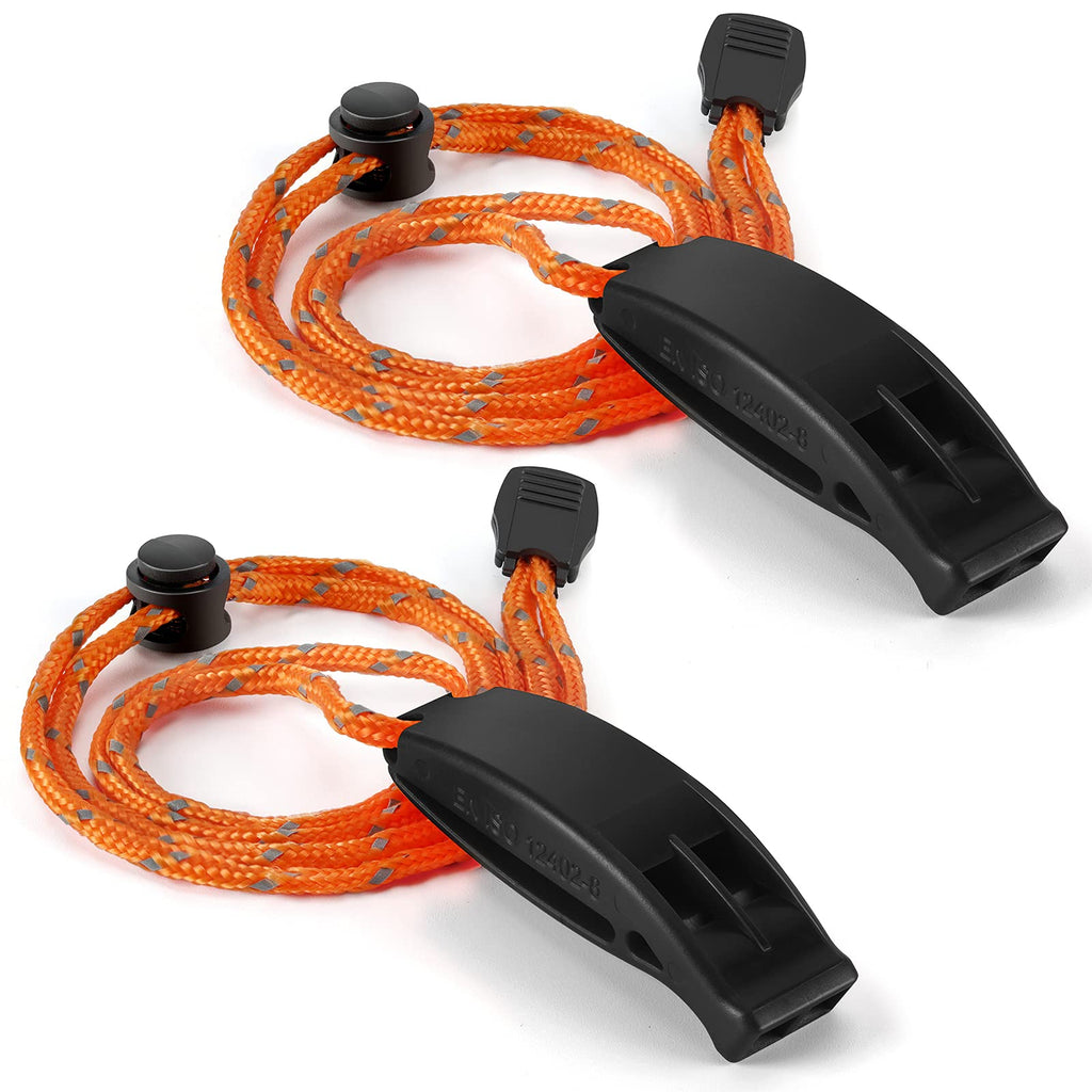 Hipat Emergency Whistle, Super Loud Safety Whistle With Lanyard, Ideal For Kayaking, Boating, Swimming, Water Survival, Hiking,
