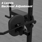 RELIFE REBUILD YOUR LIFE Power Tower Pull Up Bar Station Workout Dip Station for Home Gym Strength Training Fitness Equipment, 4