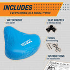 Bikeroo Oversized Comfort Bike Seat Most Comfortable Replacement Bicycle Saddle - Fit For Exercise And Outdoor Bikes Suspension