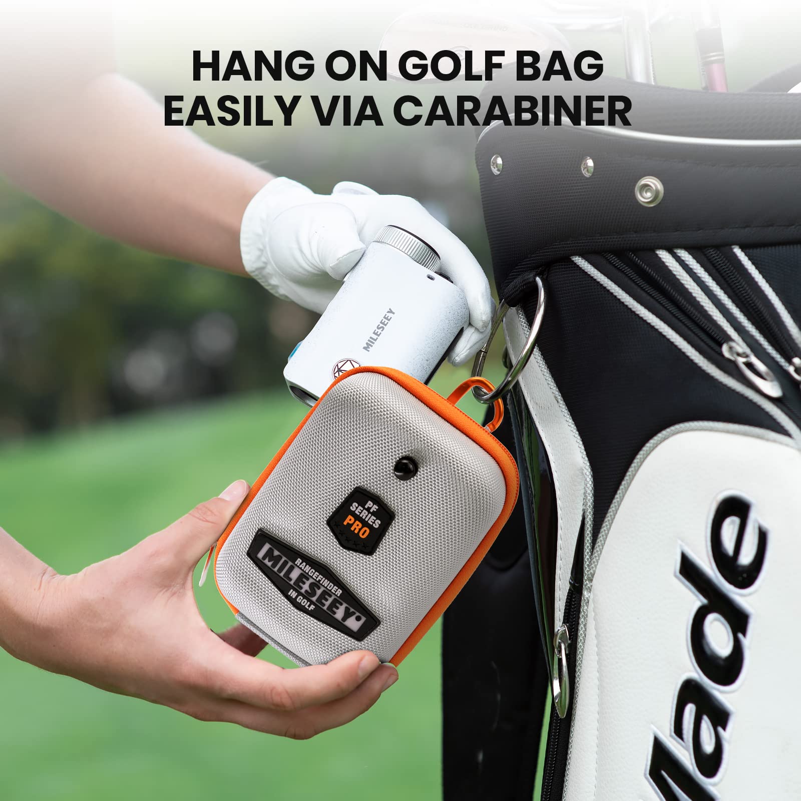 Mileseey Golf Rangefinder Case Hard Shell Case For Golf Range Finder Compatible With Bushnell, Callaway & Tectectec - Universal