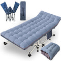 Nesdcc Oversize Xxl Camping Cot With Comfortable Mattress For Adults Extra Wide Cots For Sleeping With Carry Bag Folding Cot Cam