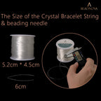 Beadnova 06Mm Bracelet String Clear Craft Wire Stretch String Cord For Jewelry Making Beading Thread Elastic String Cord (100M)