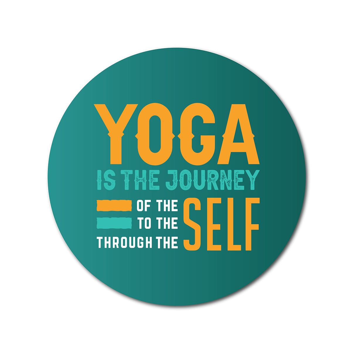 VVWV Yoga is The Journey Fridge Magnets Refrigerator Home Kitchen Dcor Kids Girls Boys Gift Items Wooden Fridge Magnet L X H 3 X