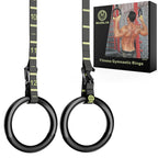 Gymnastic Rings With Adjustable Straps, Gymnastics Rings For Men With Anti-Slip Tape, All-In-One Suspension Trainer Straps, Stro