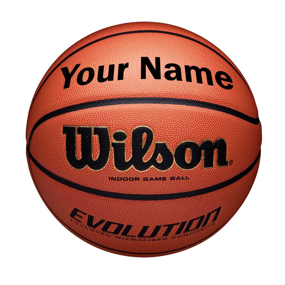 Wilson Customized Personalized Evolution Basketball Indoor Game Ball