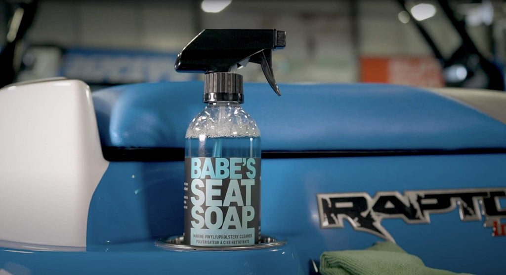 Babes Seat Soap Boat Vinyl And Upholstery Cleaner - 16 Oz. Spray Bottle - Cleans, Protects, And Enhances Marine Vinyl, Plastic,