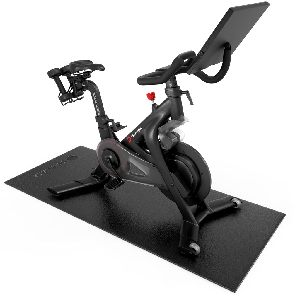 Powr Labs Bike Mat Compatible With Peloton, Treadmill, Exercise Equipment, Elliptical, Walking Pad, Indoor Bike Trainers, Home G