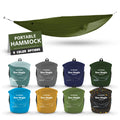 Kammok Roo Single Ul - Ultralight Camping Hammock, Water Repellent, Portable, Durable, Indoor/Outdoor Hammock Moss Green