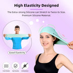 Keary 2 Pack Silicone Swim Cap For Long Hair Women Girls Waterproof Pool Swimming Cap Cover Ears To Keep Your Hair Dry, 3D Ergon