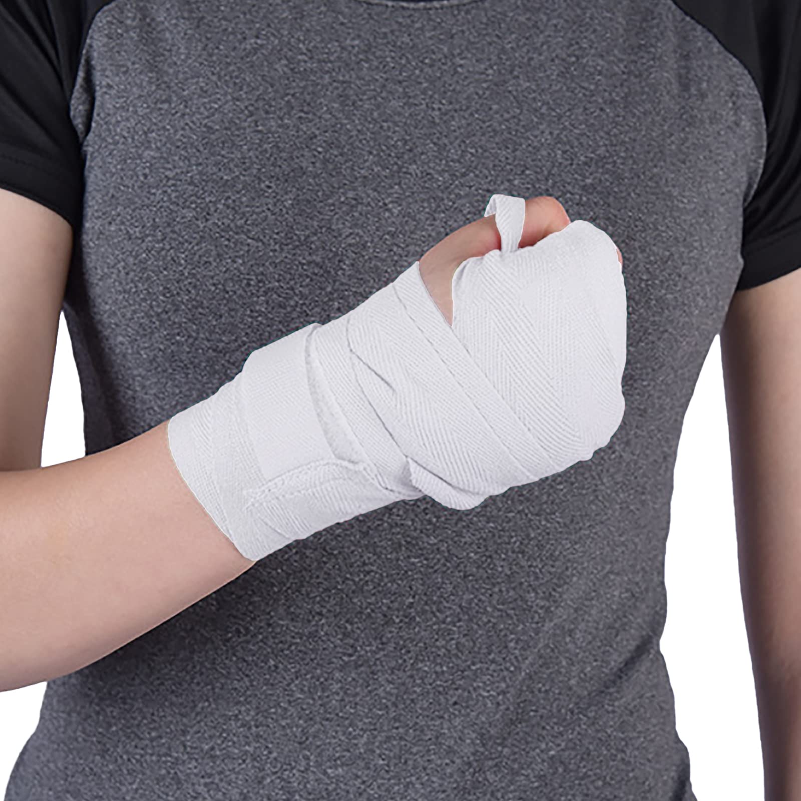 2 Pieces Boxing Hand Wraps Elastic Wrist Compression Bandage Training Sparring Inner Gloves For Martial Arts Kickboxing Muay Tha
