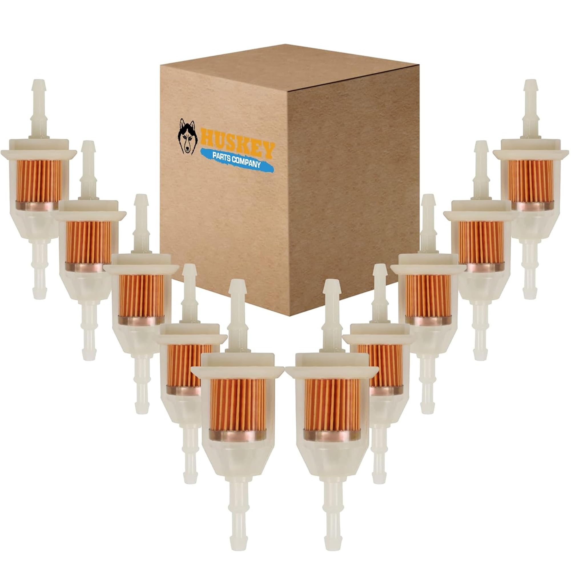 Golf Cart In line Fuel Filter 10 PCS Compatible with Club Car EZGO Yamaha