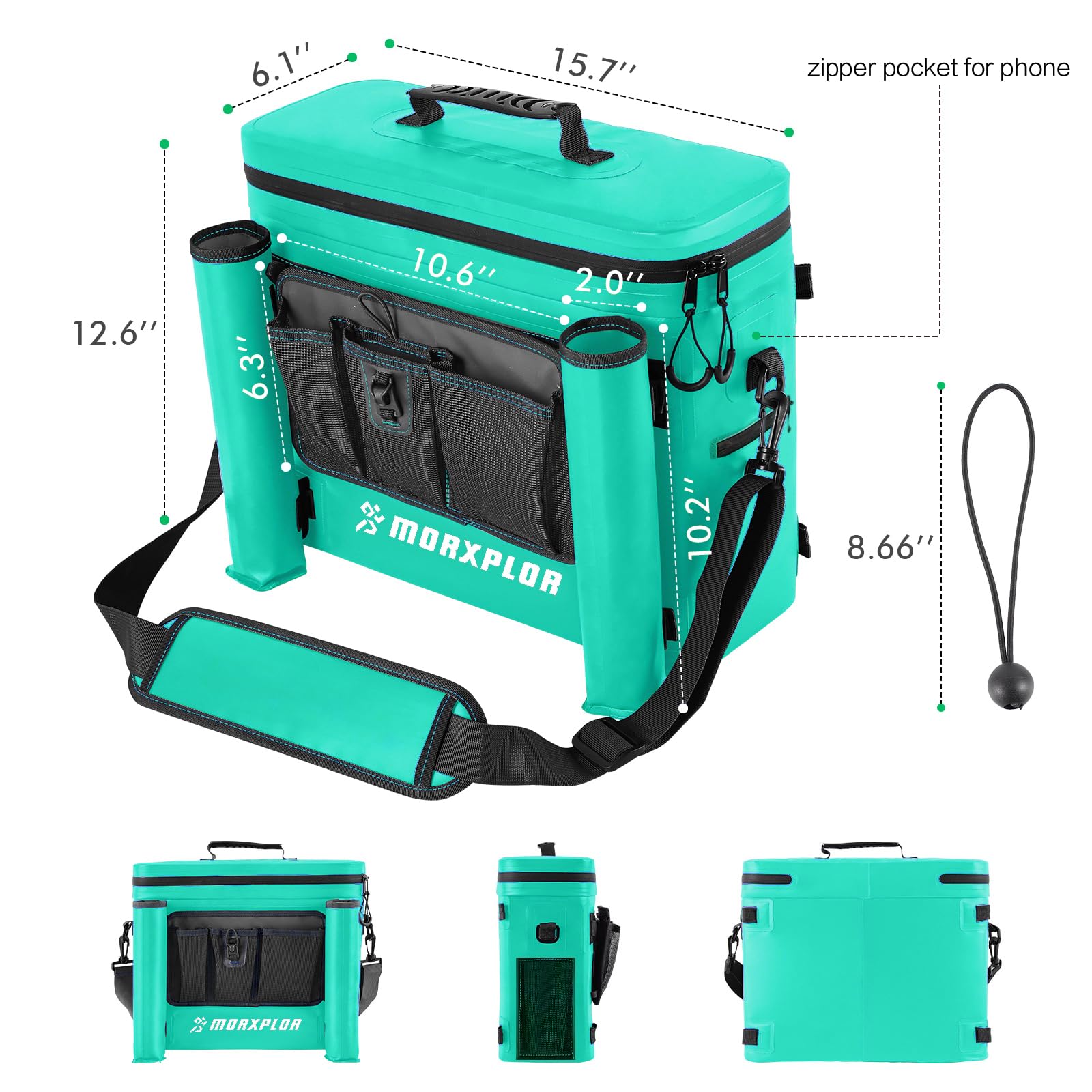 Morxplor Kayak Cooler,Waterproof Kayak Seat Back Cooler For Kayaking,Kayak Accessories Cooler Bag,Protable Ice Chest,Beach Coole