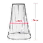 4 Pack Mosquito Net Mesh Face Neck Fly Netting Hood From Bugs Gnats No See Net For Outdoor Hiking Camping Climbing With Carry Ba