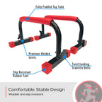 Rubberbanditz Calisthenics Parallel Bars At Home Workout Equipment Ideal For Push Ups, Dips, Handstands, Gymnastics